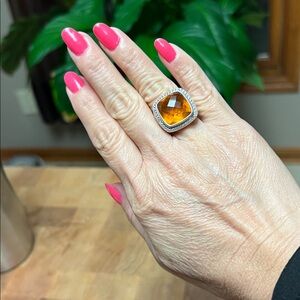 DAVID YURMAN Citrine and diamond ring